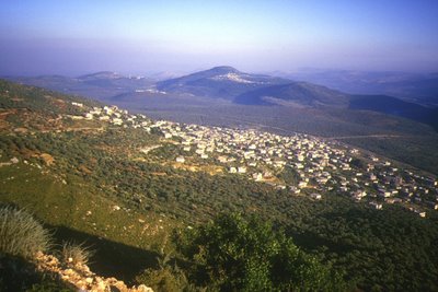 Collines de Galilée, terre natale de Mahmoud Darwich (c) Yves Traynard 1987
