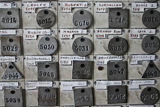 Saint-Etienne, Mine Couriot - Plaques de mineurs (c) Yves Traynard 2007