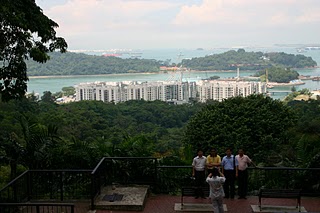 Singapour, Vue du Mont Ferber, le détroit (c) Yves Traynard 2007