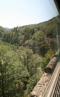 A bord du train Clermont-Nîmes, gorges de l'Allier (c) Yves Traynard 2009