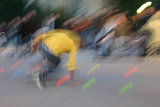 Paris, Notre-Dame, roller - (c) Yves TRAYNARD 2005