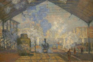 La Gare Saint-Lazare, Monet, musée d'Orsay (c) Yves Traynard 2005