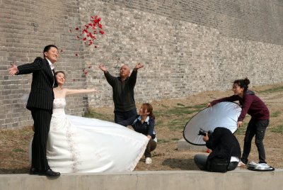 Zhengding, La photo de mariage (c) Yves Traynard 2009