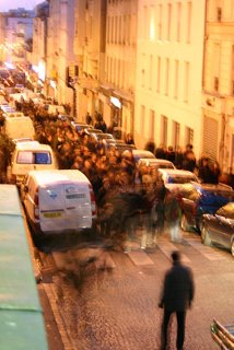 Paris, rue Ramponeau, manifestants anti-CPE (c) Yves Traynard 2006