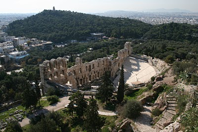 Athènes, Acropole, Théâtre romain (c) Yves Traynard 2007