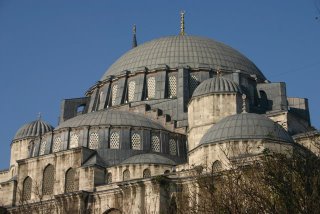 Istanbul, mosquée Süleymaniye, extérieur (c) Yves Traynard 2006