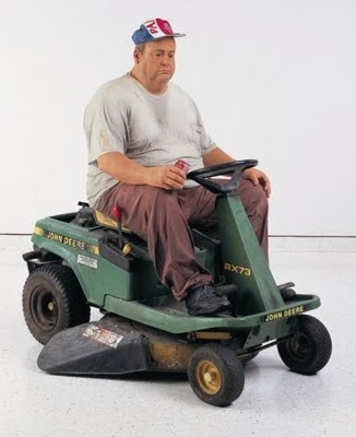 Duane Hanson, Man on Mower, 1995 - Collection Hanson, Davie, Floride - photo : IKA. photo: © ADAGP, Paris 2010 - Courtesy of the Institut für Kulturaustausch, Tübingen