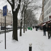 Belleville sous la neige