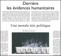 Derrière les évidences humanitaires